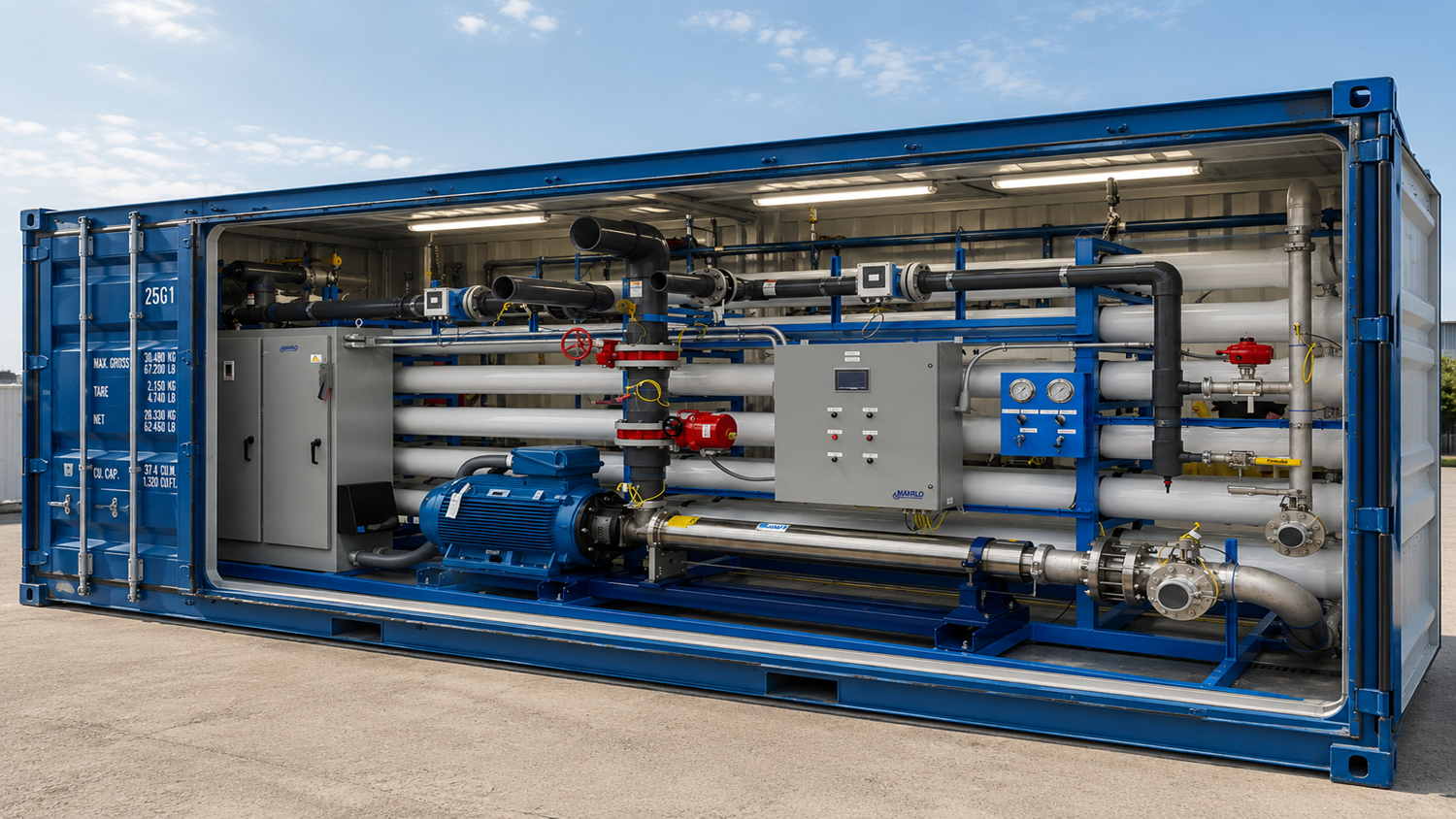 Containerized Water Treatment System - RO Desalination